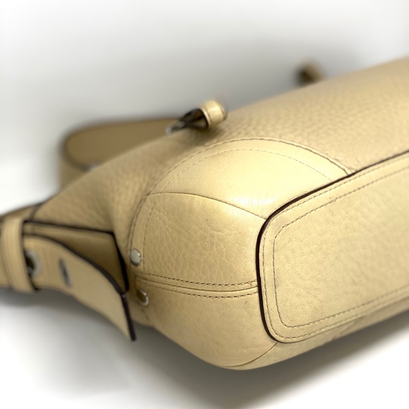 COACH💥VINTAGE💥CARAMEL TAN PEBBLE LEATHER HOBO BAG - Picture 5 of 10